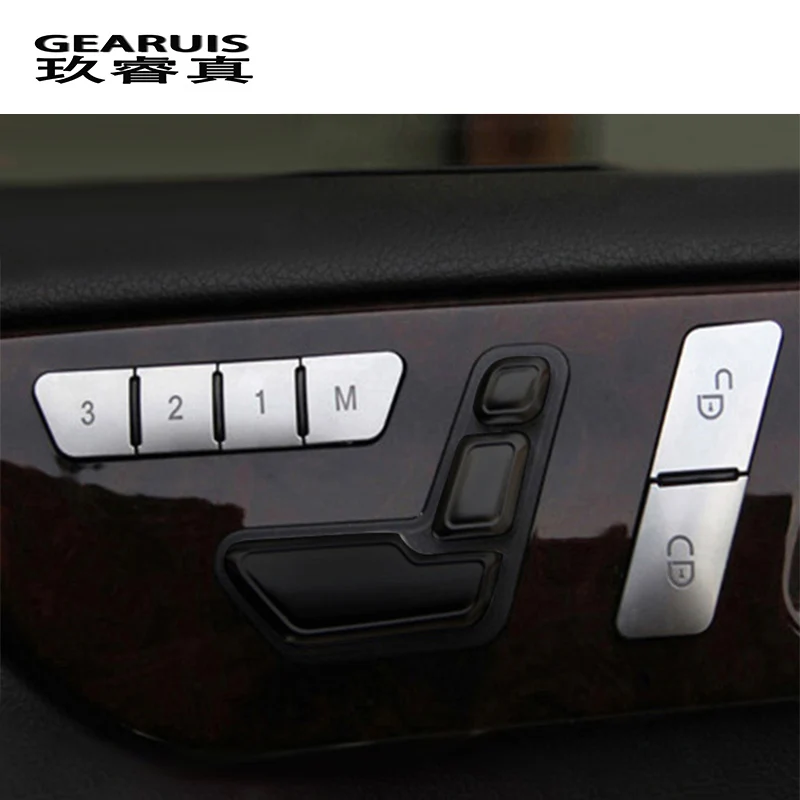 Car Styling Door Seat Memory Lock Buttons Trim Covers Stickers for Mercedes Benz C E Class W204 W212 Auto Interior Accessories
Car Styling Door Seat Memory Lock Buttons Trim Covers Stickers for Mercedes Benz C E Class W204 W212 Auto Interior Accessories