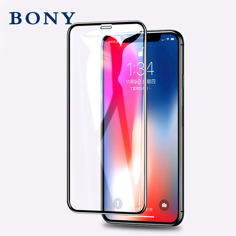 BONY 9D Full coverage protective glass for iPhone 6 6S 7 8 plus X glass on iphone 7 6 8 X R XS Black white iphone x xs max xr
BONY 9D Full coverage protective glass for iPhone 6 6S 7 8 plus X glass on iphone 7 6 8 X R XS Black white iphone x xs max xr