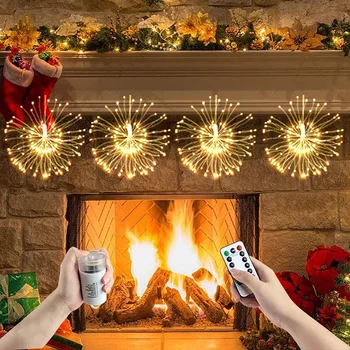 Thrisdar Firework Lights 240LEDs Starburst String Light 8 Modes Battery Operated Fairy Light Copper Wire Hanging Christmas Light
Thrisdar Firework Lights 240LEDs Starburst String Light 8 Modes Battery Operated Fairy Light Copper Wire Hanging Christmas Light