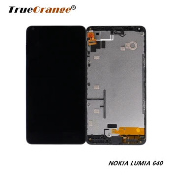 For Microsoft Nokia Lumia 640 LCD Display with Touch Screen Digitizer Assembly with frame Free Shipping