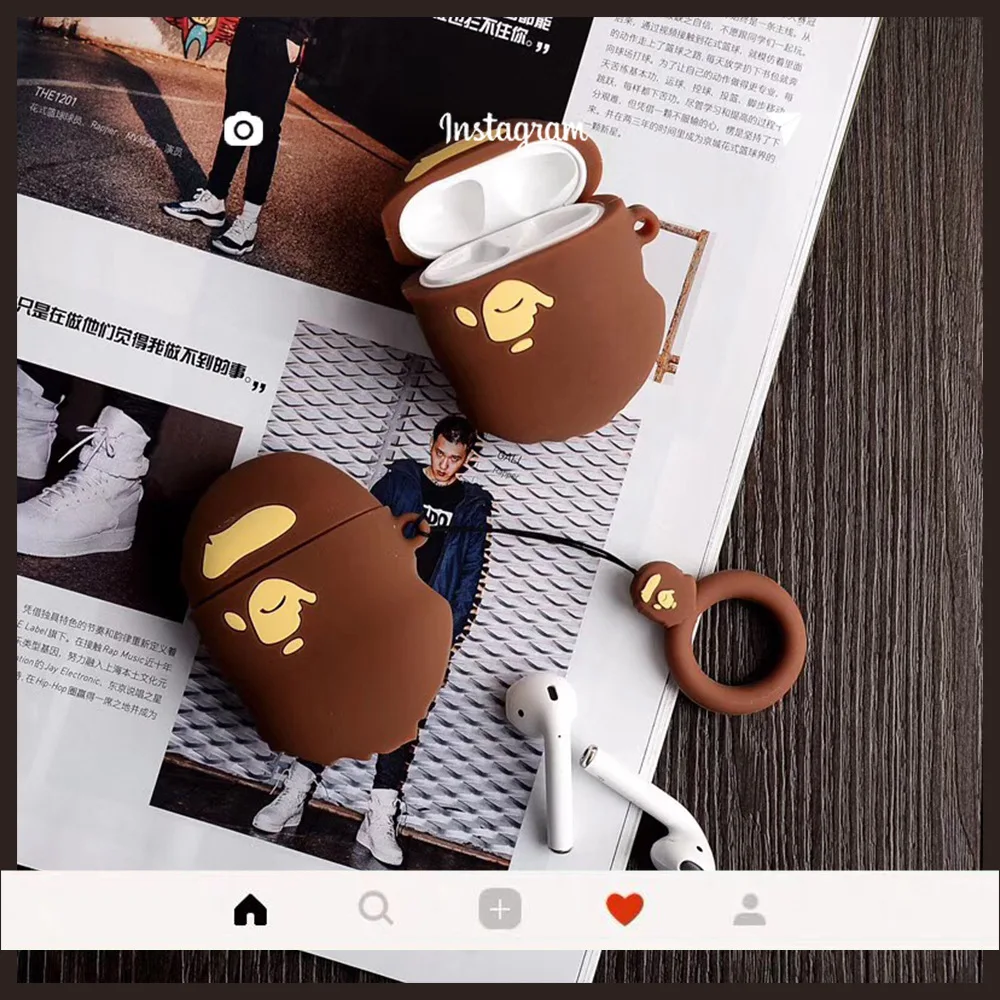 Retro 3D Ape-man Keychain Anti-fall Silicone Case Airpods WIreless Earphone Anti-fall Cover for Apple Airpods 2 Animal Keyring
Retro 3D Ape-man Keychain Anti-fall Silicone Case Airpods WIreless Earphone Anti-fall Cover for Apple Airpods 2 Animal Keyring