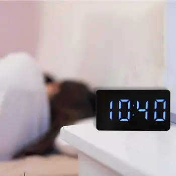 Portable LED Mirror Clock Multi-functional Electronic Alarm Clock with Time/Calendar/Temperature Alarm Decor for Home Room Use
Portable LED Mirror Clock Multi-functional Electronic Alarm Clock with Time/Calendar/Temperature Alarm Decor for Home Room Use
