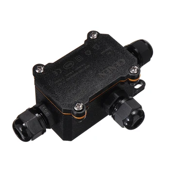 1pc Waterproof Junction Box Case Outdoor Electrical Cable Wire Connector 3 Way Black Junction Box Waterproof 
1pc Waterproof Junction Box Case Outdoor Electrical Cable Wire Connector 3 Way Black Junction Box Waterproof