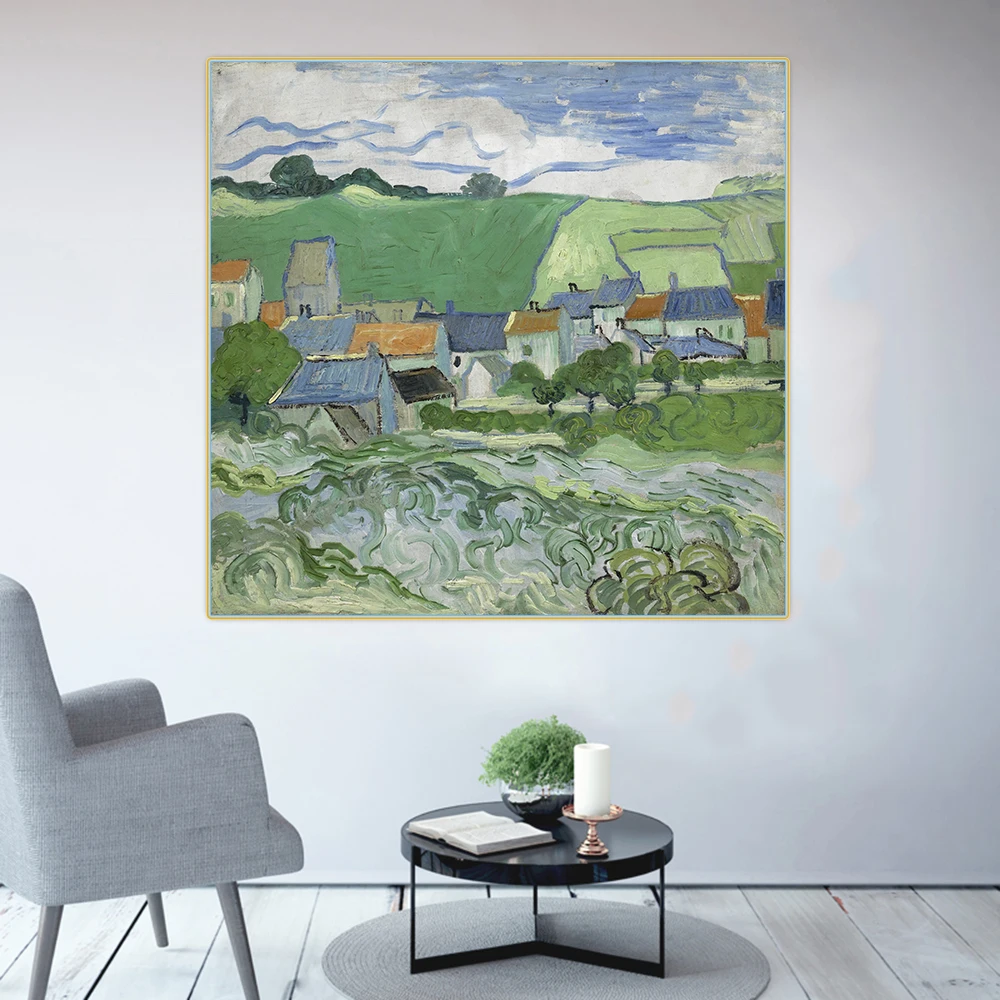 Citon Van Gogh《View of Auvers》Canvas Art Oil Painting Famous Artwork Poster Picture Wall Decor Home Living room Decoration
Citon Van Gogh《View of Auvers》Canvas Art Oil Painting Famous Artwork Poster Picture Wall Decor Home Living room Decoration
