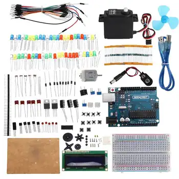 KW-AR-StartKit Kit with 17 Classes R3 DC Motor Breadboard Components Set Geekcreit - products that work with official boards
KW-AR-StartKit Kit with 17 Classes R3 DC Motor Breadboard Components Set Geekcreit - products that work with official boards