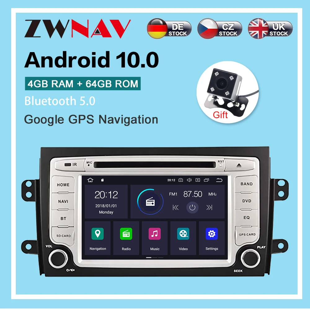 Android10.0 4G+64GB Car radio player GPS Navigation for SUZUKI SX4 2006-2012 Multimedia Player Radio stereo head unit dsp isp 
Android10.0 4G+64GB Car radio player GPS Navigation for SUZUKI SX4 2006-2012 Multimedia Player Radio stereo head unit dsp isp