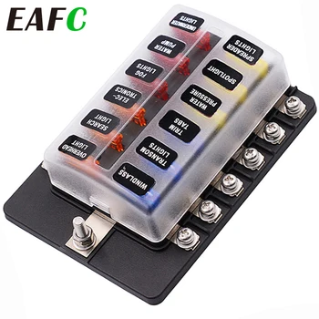 12/6 Ways Car LED Blade Holder Fuse Box Modified Terminal Block Fuse with LED Warning Light for Car Boat Marine Trike 12V 24V
12/6 Ways Car LED Blade Holder Fuse Box Modified Terminal Block Fuse with LED Warning Light for Car Boat Marine Trike 12V 24V