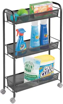 Portable Rolling Laundry Utility Cart Organizer Trolley with Easy-Glide Wheels and 3 Multipurpose Heavy-Duty Metal Mesh Basket
Portable Rolling Laundry Utility Cart Organizer Trolley with Easy-Glide Wheels and 3 Multipurpose Heavy-Duty Metal Mesh Basket