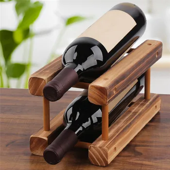 Solid Wood Wine Rack Decoration Portable Wine Rack Beverage Bottle Rack Bar Display Rack Kitchen Accessories 
Solid Wood Wine Rack Decoration Portable Wine Rack Beverage Bottle Rack Bar Display Rack Kitchen Accessories
