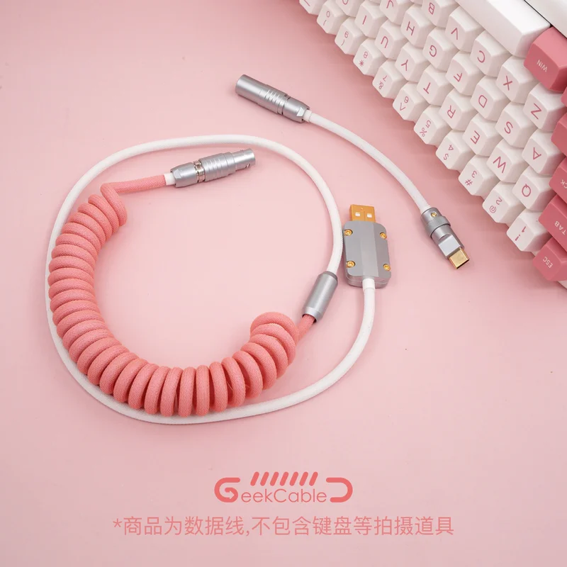 GeekCable Handmade Customized Mechanical Keyboard Data Cable For GMK Theme SP Keycap Line Pink Girl Colorway
GeekCable Handmade Customized Mechanical Keyboard Data Cable For GMK Theme SP Keycap Line Pink Girl Colorway