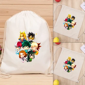 Anime My Hero Academia Drawstring Girls Cartoon Canvas Backpack Teenager Storage Bags Children Bookbag Travel Bags
Anime My Hero Academia Drawstring Girls Cartoon Canvas Backpack Teenager Storage Bags Children Bookbag Travel Bags