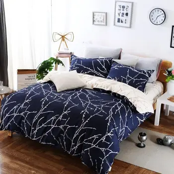Branch Bedding Set Luxury Printed Double-sided Pattern Duvet Cover Set Soft Retactive Printing Bedding Set With Zipper Closure
Branch Bedding Set Luxury Printed Double-sided Pattern Duvet Cover Set Soft Retactive Printing Bedding Set With Zipper Closure