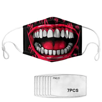 PM2.5 7PCS Filters Tooth Printed Dust-proof Mask Funny Teeth Winter Health Prevent Infection Women Kids Masks Dropshipping Free 
PM2.5 7PCS Filters Tooth Printed Dust-proof Mask Funny Teeth Winter Health Prevent Infection Women Kids Masks Dropshipping Free