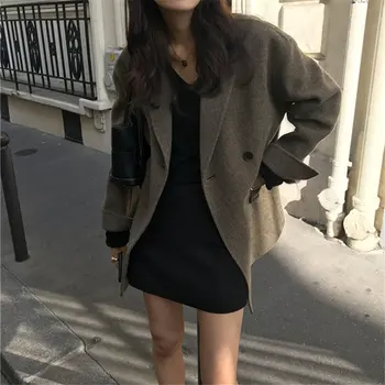 HziriP 2020 Winter Retro Solid Plus Size Loose Woolen Cloth Casual Office Lady Chic All Match High Waist Overcoat Women Coats
HziriP 2020 Winter Retro Solid Plus Size Loose Woolen Cloth Casual Office Lady Chic All Match High Waist Overcoat Women Coats