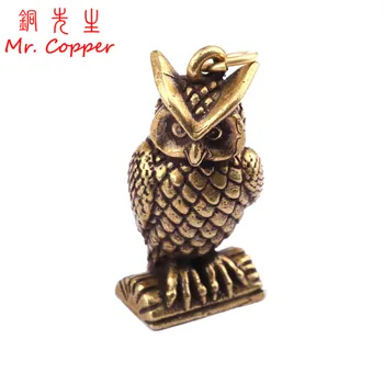 Antique Bronze Standing Owl Statue Desktop Small Ornament Vintage Copper Animal Tea Pet Decorations Crafts Key Chains Pendants
Antique Bronze Standing Owl Statue Desktop Small Ornament Vintage Copper Animal Tea Pet Decorations Crafts Key Chains Pendants
