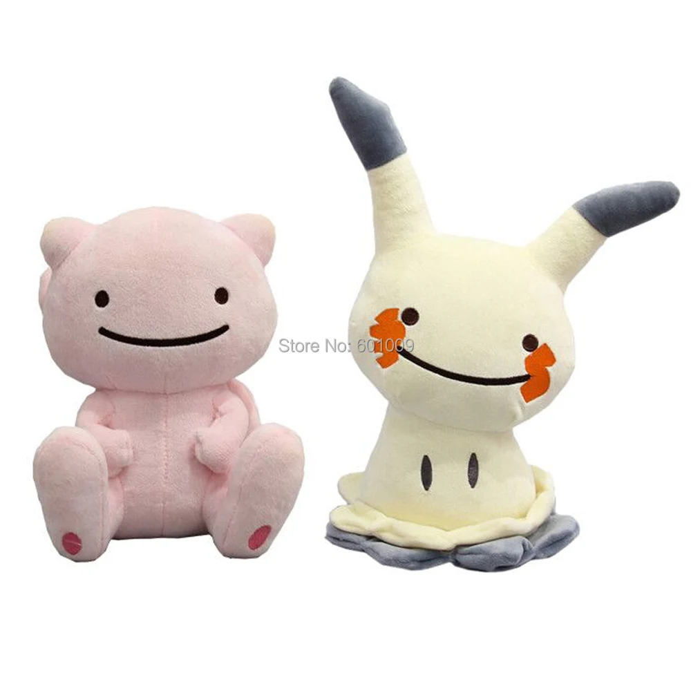Free Shipping EMS 50/Lot 2 Styles Ditto Metamon Mimikyu Mew 20-28CM Plush Doll Lovely Animal Doll