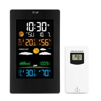 Wireless Weather Station 3 Channel Outdoor Thermometer Hygrometer Humidity Sensor LCD Display Forecast Alarm Clock
Wireless Weather Station 3 Channel Outdoor Thermometer Hygrometer Humidity Sensor LCD Display Forecast Alarm Clock