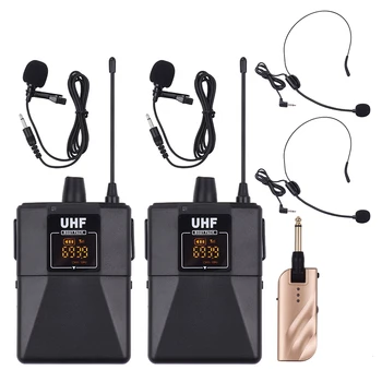 UHF Dual-Frequency Wireless Microphones Set with 1 Receiver 2 Transmitter 2 Headset Mic for Teaching Meeting Live Performance
UHF Dual-Frequency Wireless Microphones Set with 1 Receiver 2 Transmitter 2 Headset Mic for Teaching Meeting Live Performance