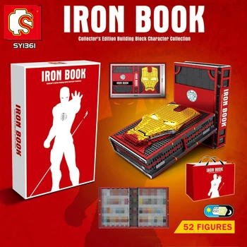 DHL IN STOCK SY1361 2615Pcs Marvel Avenger Iron Man Collections Book Building Blocks Bricks Toys Christams Gifts For Children 
DHL IN STOCK SY1361 2615Pcs Marvel Avenger Iron Man Collections Book Building Blocks Bricks Toys Christams Gifts For Children