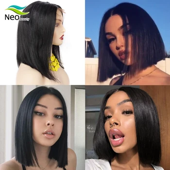 NeoBeauty Bob Wig Lace Front Human Hair Wigs 13x4 Bob Wig Short Straight Lace Frontal Wigs 130% Density Brazilian Remy Hair
NeoBeauty Bob Wig Lace Front Human Hair Wigs 13x4 Bob Wig Short Straight Lace Frontal Wigs 130% Density Brazilian Remy Hair