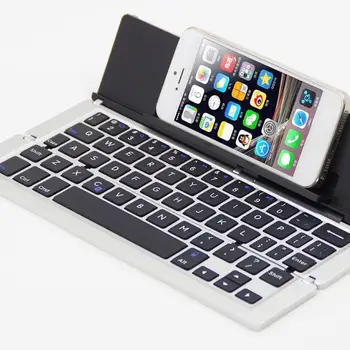 Portable Folding Bluetooth Mini Keyboard Foldable Wireless Keypad For IOS/Android/Windows ipad Tablet With Aluminum Alloy Case
Portable Folding Bluetooth Mini Keyboard Foldable Wireless Keypad For IOS/Android/Windows ipad Tablet With Aluminum Alloy Case