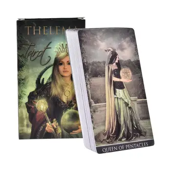 78pcs Thelema Tarot Card Table Deck Board Game Card Full English Guidance Divination Fate Tarot Deck For Party Family Games Card
78pcs Thelema Tarot Card Table Deck Board Game Card Full English Guidance Divination Fate Tarot Deck For Party Family Games Card