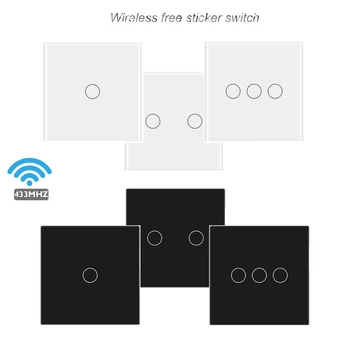 Wireless switch controller remote control smart touch remote switch wifi with Tempered glass panel 86 type Free sticker
Wireless switch controller remote control smart touch remote switch wifi with Tempered glass panel 86 type Free sticker