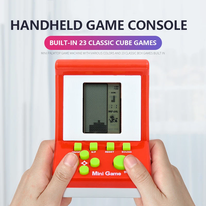 Mini Classic Game Machine Children's Handheld Retro Nostalgic Mini Game Console With Keychain Tetris Game Gift For Kids
Mini Classic Game Machine Children's Handheld Retro Nostalgic Mini Game Console With Keychain Tetris Game Gift For Kids