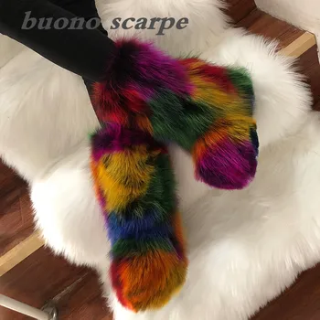 Autumn and winter new color fox fur increased fur boots snow boots
Autumn and winter new color fox fur increased fur boots snow boots