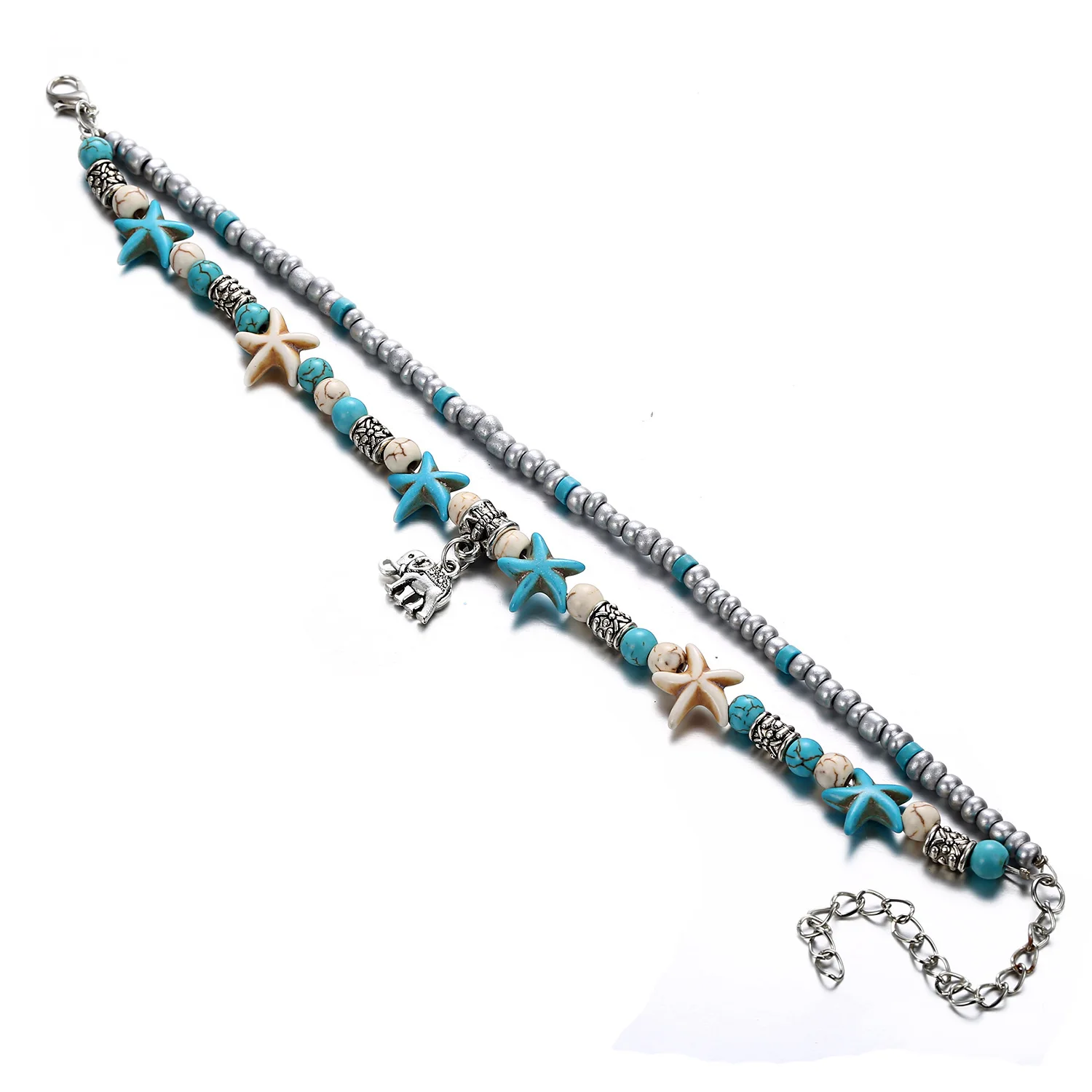 AliExpress Europe And America Fashion Double Layer Anklet Conch Starfish Bead Yoga Beach Elephant Pendant Anklet Bracelets
AliExpress Europe And America Fashion Double Layer Anklet Conch Starfish Bead Yoga Beach Elephant Pendant Anklet Bracelets