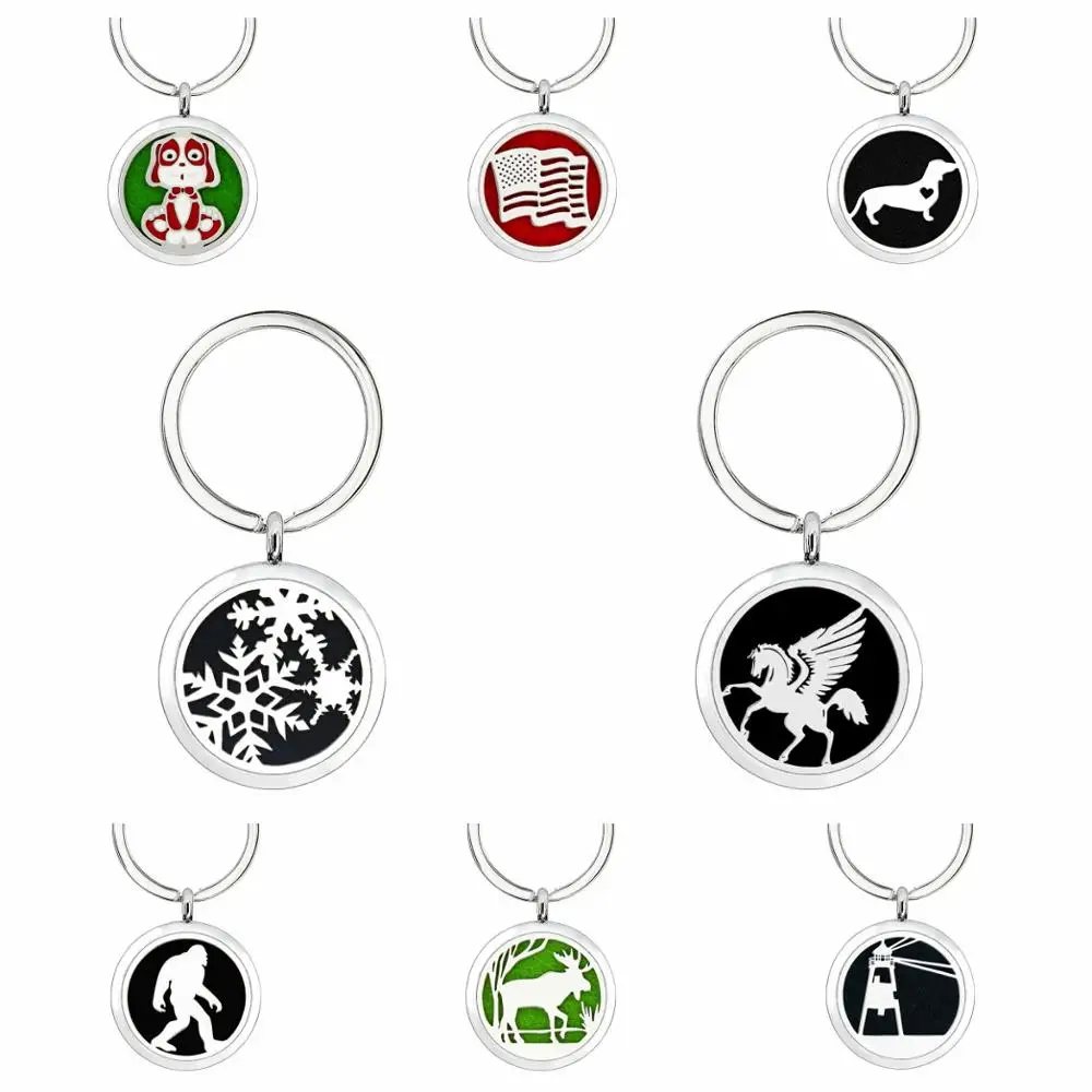 Dog pet dachshund Christmas snowflake horse flag Key Chain locket essential oil Perfume Diffuser Locket with Split Key ring 5Pads as gift fit pet collar key chain
Dog pet dachshund Christmas snowflake horse flag Key Chain locket essential oil Perfume Diffuser Locket with Split Key ring 5Pads as gift fit pet collar key chain