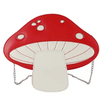 Women Girl Mushroom Shape PU Leather Handbag Chain Shoulder Messenger Crossbody Bag Satchel Tote Purse 
Women Girl Mushroom Shape PU Leather Handbag Chain Shoulder Messenger Crossbody Bag Satchel Tote Purse