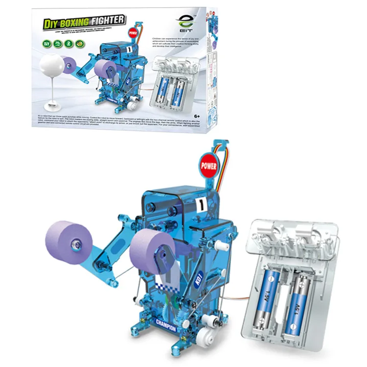 New Style Children Assembled Power Toy DIY004 Self-Loading Boxing Robot Strange New Creative Toy
New Style Children Assembled Power Toy DIY004 Self-Loading Boxing Robot Strange New Creative Toy