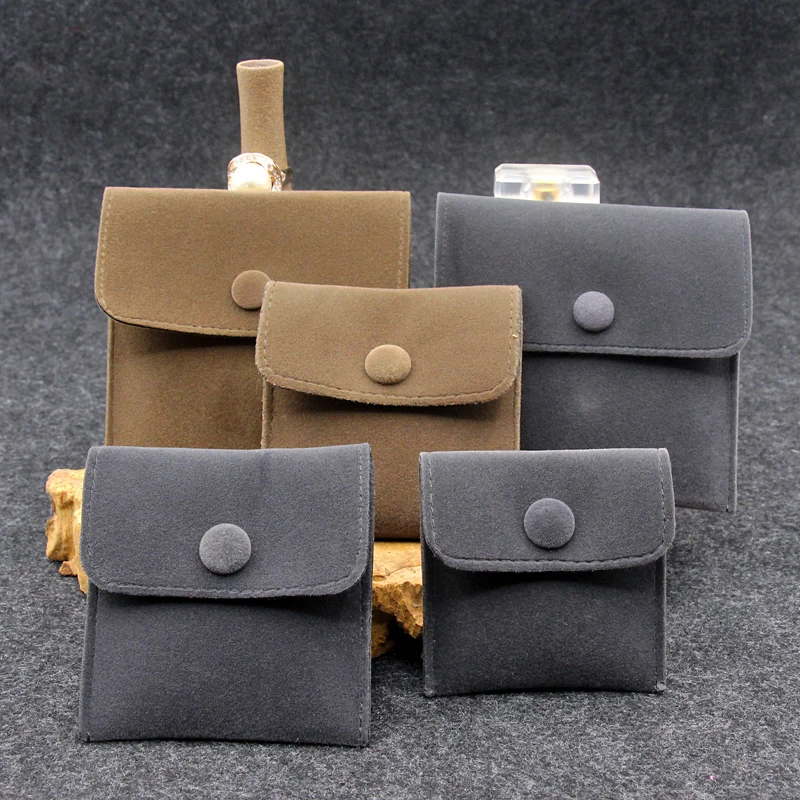Фото Бархатные пакеты для ювелирных изделий с пуговицами 1 шт. Свадебный упаковочный