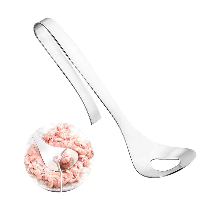 Meatball Spoon Stainless Non-Stick Meatball Maker Tool with Long Handle Creative Homemade Lean Meat Balls Spoon Mold Meat Tools
Meatball Spoon Stainless Non-Stick Meatball Maker Tool with Long Handle Creative Homemade Lean Meat Balls Spoon Mold Meat Tools