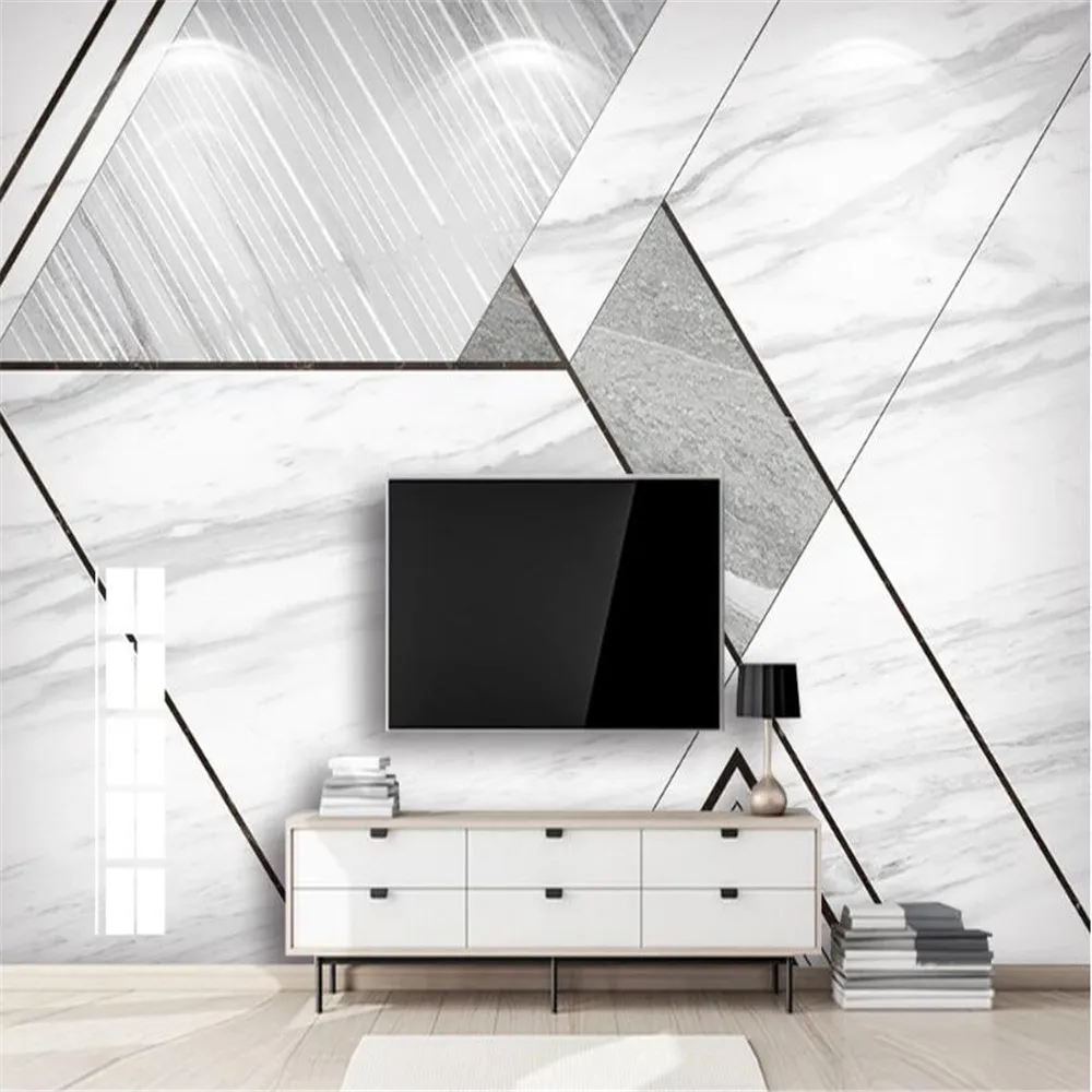 Milofi custom 3D wallpaper modern minimalist lines geometric jazz white marble pattern background wall large mural wallpaper
Milofi custom 3D wallpaper modern minimalist lines geometric jazz white marble pattern background wall large mural wallpaper