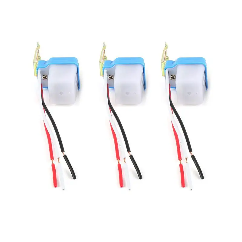 2pcs Automatic Auto On Off Street Light Switch Outdoor Garden Light Controlled Sensor Switch Electrical Accessories 220V
2pcs Automatic Auto On Off Street Light Switch Outdoor Garden Light Controlled Sensor Switch Electrical Accessories 220V