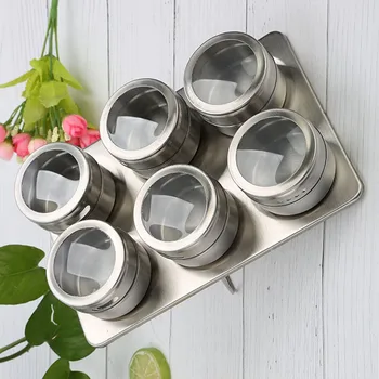 Magnetic Spice Stainless Steel Tins Round Storage Container Jars With Clear Lid For Handicrafts, Paper Clips, Spices, Keys
Magnetic Spice Stainless Steel Tins Round Storage Container Jars With Clear Lid For Handicrafts, Paper Clips, Spices, Keys