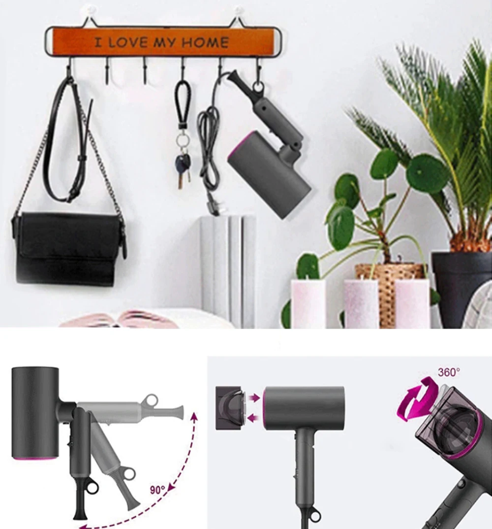 Electric Hair Dryer Negative Ions Blow Dryer Foldable High Power 1800W 2-in-1 Hair Blower Styler Hot Cold Wind Salon Dryers
Electric Hair Dryer Negative Ions Blow Dryer Foldable High Power 1800W 2-in-1 Hair Blower Styler Hot Cold Wind Salon Dryers