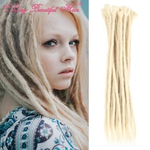 CLong 24Inch Synthetic Ombre 100% Handmade Women Hair Dreadlocks hair Extensions Jamaican Natural Soft Crochet Braiding Hair
CLong 24Inch Synthetic Ombre 100% Handmade Women Hair Dreadlocks hair Extensions Jamaican Natural Soft Crochet Braiding Hair