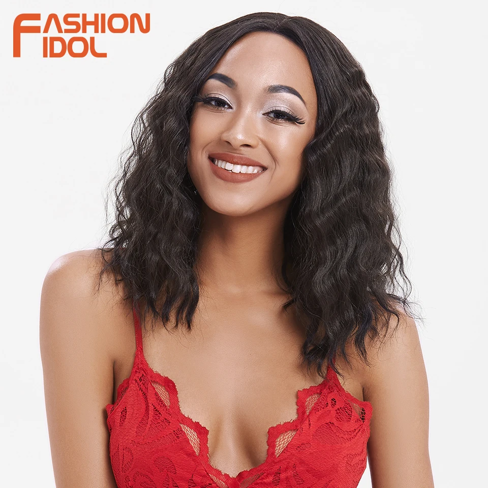 FASHION IDOL 16 inch Short Hair Synthetic Lace Front Wig Loose Wave Ombre Heat Resistant Synthetic Bob Wigs For Black Women
FASHION IDOL 16 inch Short Hair Synthetic Lace Front Wig Loose Wave Ombre Heat Resistant Synthetic Bob Wigs For Black Women