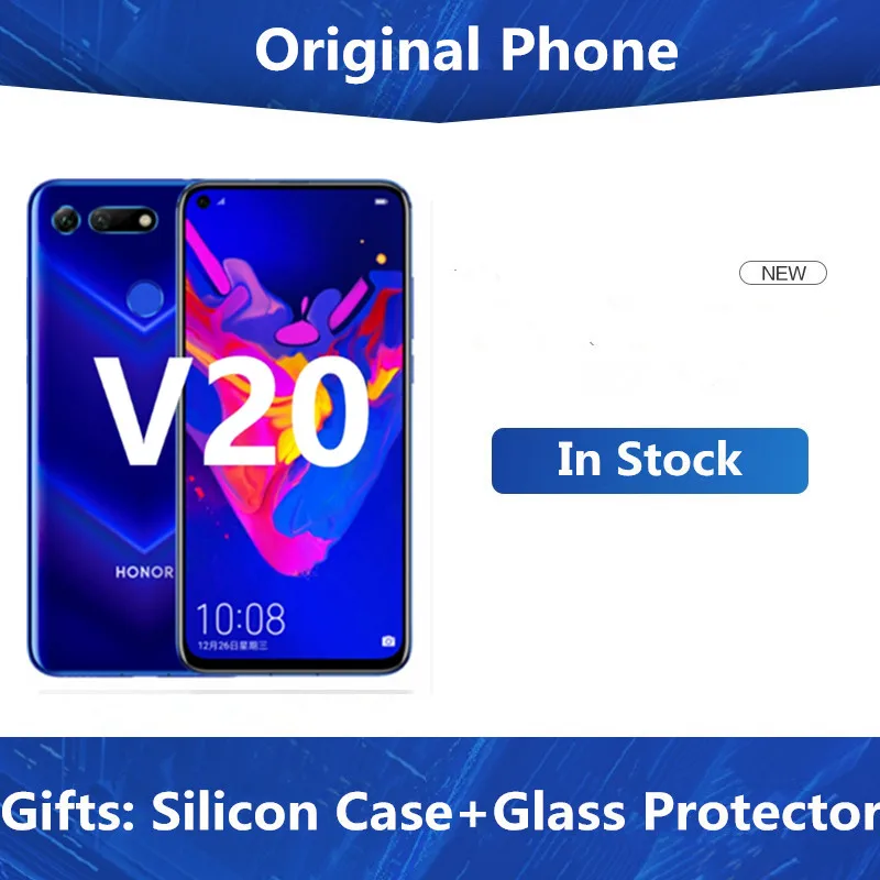 Honor View 20 Honor V20 Mobile Phone Kirin 980 Android 9.0 6.4" Full Screen 48.0MP AI Camera 8GB RAM 256GB ROM Super Charger
Honor View 20 Honor V20 Mobile Phone Kirin 980 Android 9.0 6.4" Full Screen 48.0MP AI Camera 8GB RAM 256GB ROM Super Charger