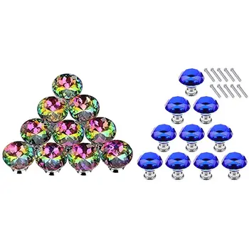 10PCS 30MM Colorful Crystal Knobs Glass Cabinet Knobs & Blue 10Pcs 30mm Crystal Glass Cabinet Knobs Diamond Shape Drawer
10PCS 30MM Colorful Crystal Knobs Glass Cabinet Knobs & Blue 10Pcs 30mm Crystal Glass Cabinet Knobs Diamond Shape Drawer