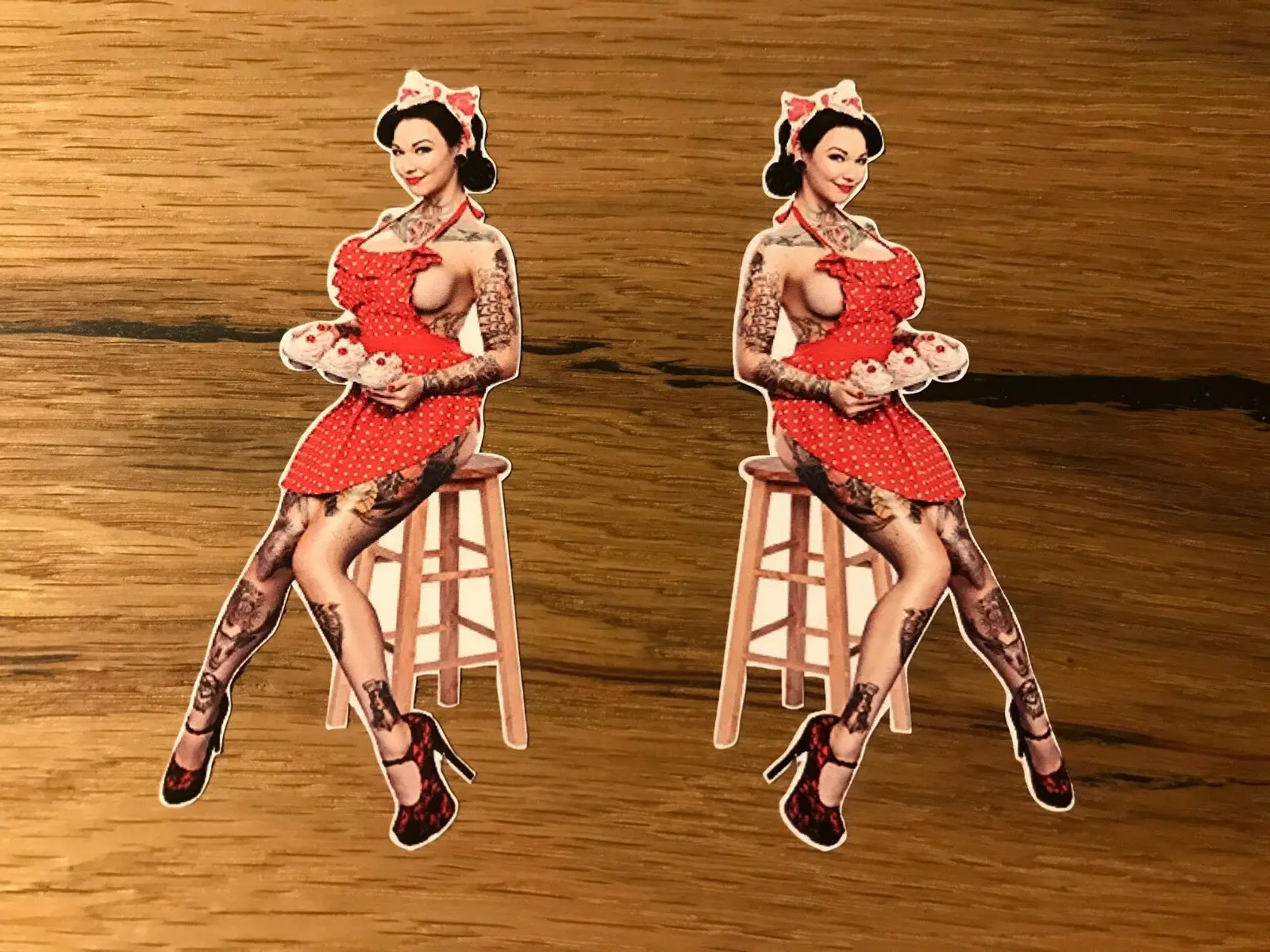 Девушка стикер Pinup Oldtimer Diner США бар рокабилли татуировки горячий стержень #430 | Дом