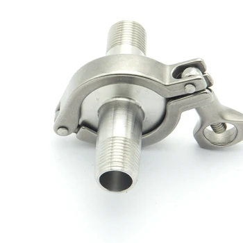 304 Stainless Steel Sanitary Fitting Set 1/4" 3/8" 1/2" 3/4" 1" 1.2" 1.5" BSP Male Thread Ferrule + Tri Clamp + Silicon Gasket 
304 Stainless Steel Sanitary Fitting Set 1/4" 3/8" 1/2" 3/4" 1" 1.2" 1.5" BSP Male Thread Ferrule + Tri Clamp + Silicon Gasket