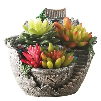 Succulent Plants Planter Flowerpot Resin Flower Pot Desktop Potted Holder Home Garden Decoration Plants Holder Flower Pots
Succulent Plants Planter Flowerpot Resin Flower Pot Desktop Potted Holder Home Garden Decoration Plants Holder Flower Pots