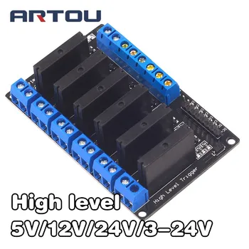 5V/12V/24V/3-24V 6 Channel Solid State Relay Module High Level Relay DC-AC/DC-DC PCB SSR AVR DSP for arduino Diy Kit
5V/12V/24V/3-24V 6 Channel Solid State Relay Module High Level Relay DC-AC/DC-DC PCB SSR AVR DSP for arduino Diy Kit