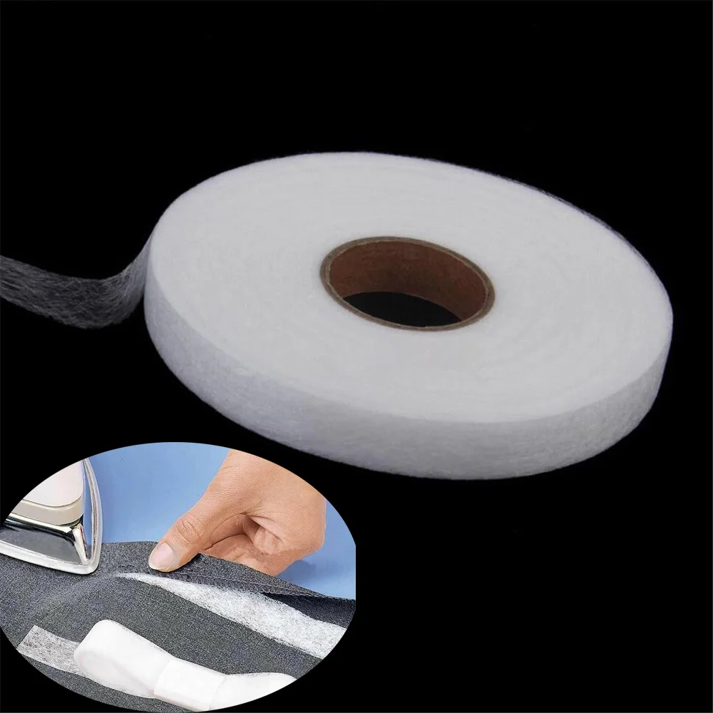 

1 Roll Double Side Fabric Fusing Tape Adhesive Hem Tape Iron-on Adhesive Tape Hemming Tape Sewing Garment Accessories