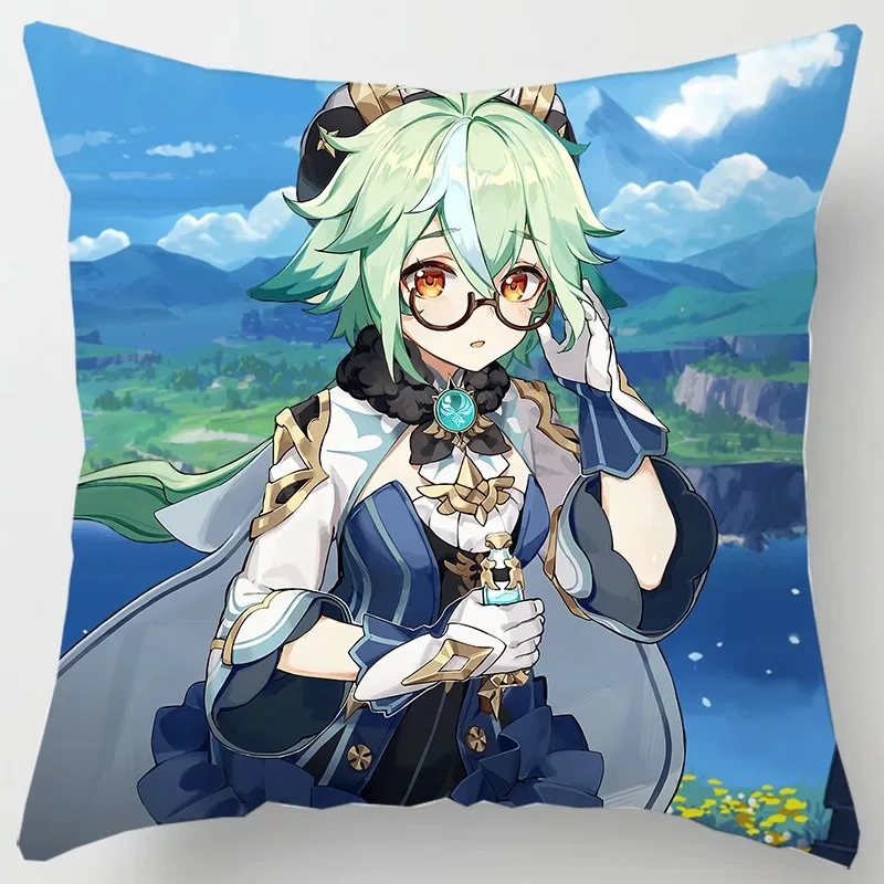 Generic 45X45cm Genshin Impact Pillowcase Kawaii Loli Girl Hugging Body