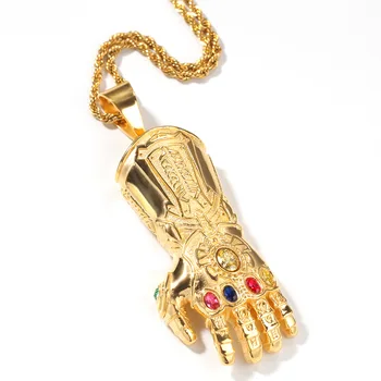 Personality Creative Gloves Pendant Necklace Marvel Avengers Series Alloy Keychain Party Wedding Accessories Men & Women Jewelry
Personality Creative Gloves Pendant Necklace Marvel Avengers Series Alloy Keychain Party Wedding Accessories Men & Women Jewelry